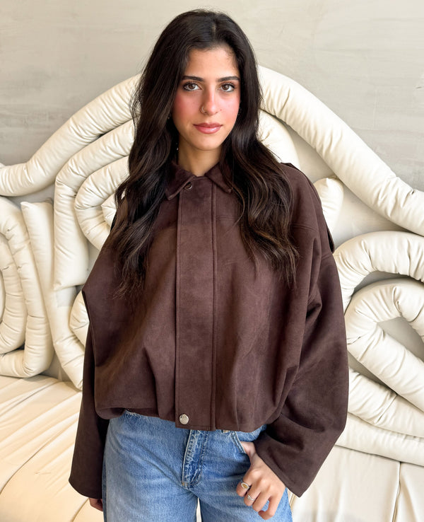 Suede Dreams Jacket -Dark Brown
