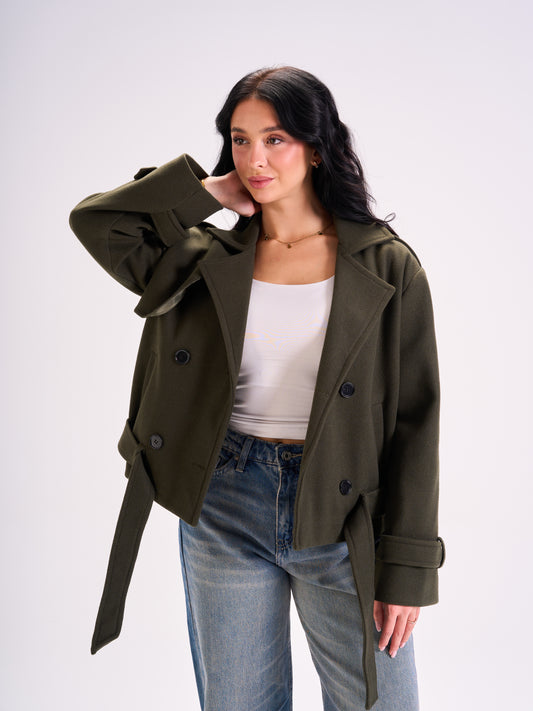 Urban Trench Jacket Olive